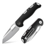Tusk Blade × Boone Forge "Vanguard" Black G10 & Sandvik 14C28N EDC Folder (3.33" Blade)